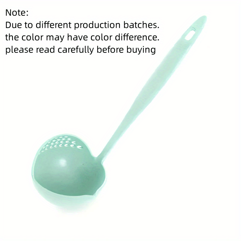 Wheat Straw Ladle Soup Spoon Leak Spoon 2-in-1 Plastic Tableware