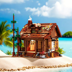 1969pcs Forest Cabin Building Blocks Toy Model with LED Lights