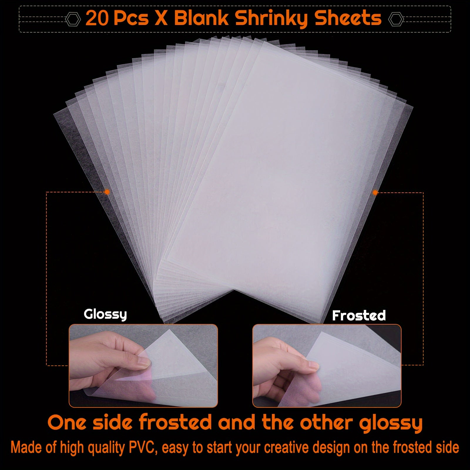 160pc Heat Shrink Film Sheets & Accessories for DIY Keychains