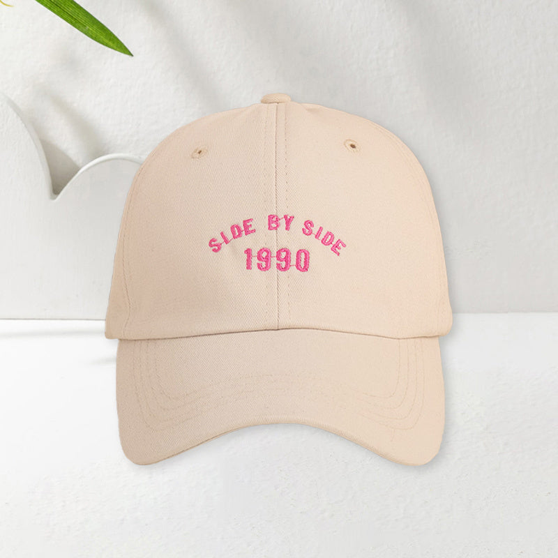 Embroidered SLDE BY SLDE 1990 Baseball Cap