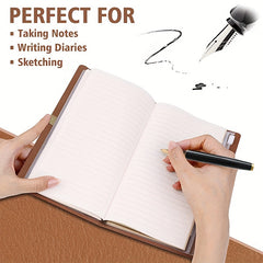 Refillable Leather Retirement Journal Gift