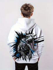 Kids T-Rex 3D Print Hoodie Street Wear