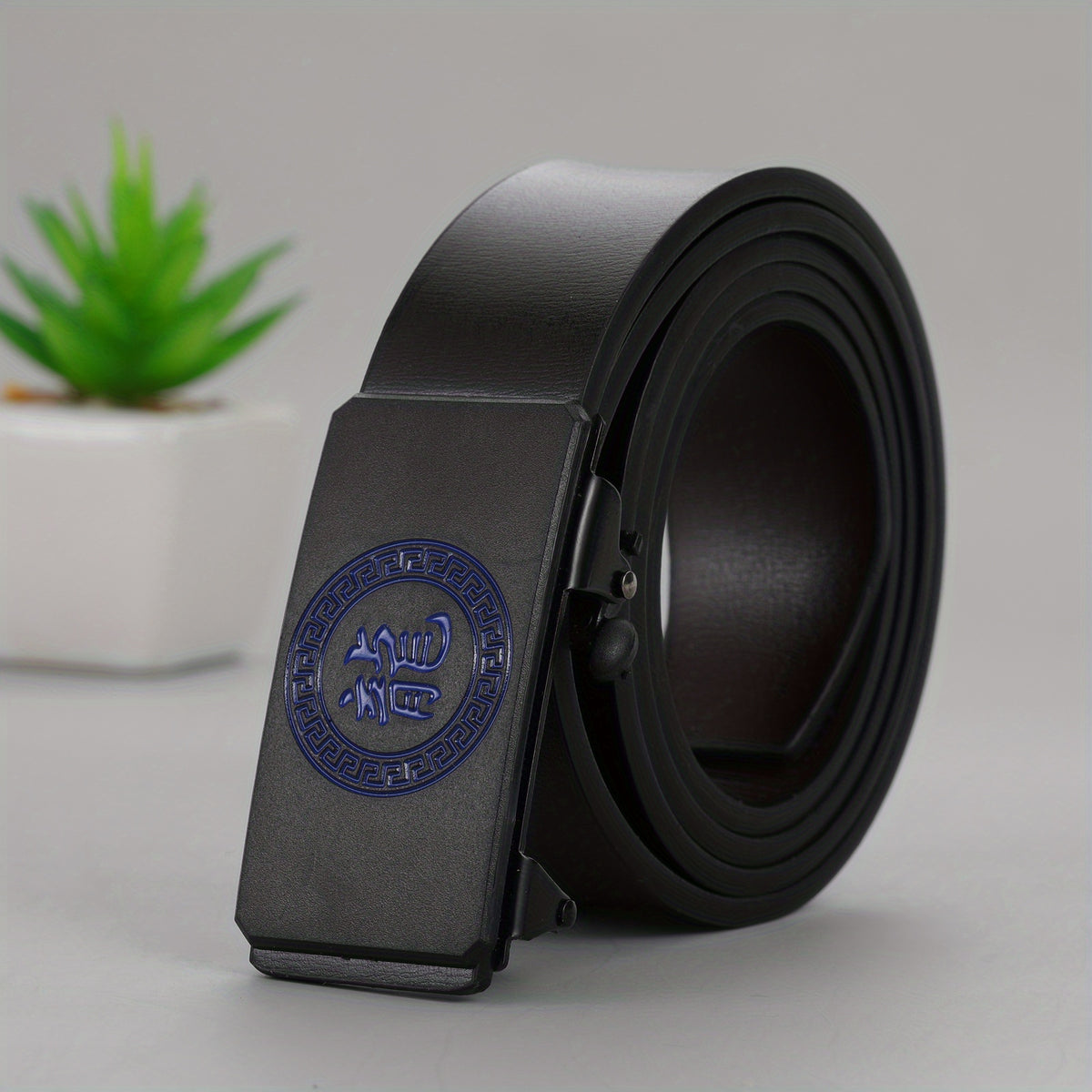 Men's Casual Belt with Automatic Buckle