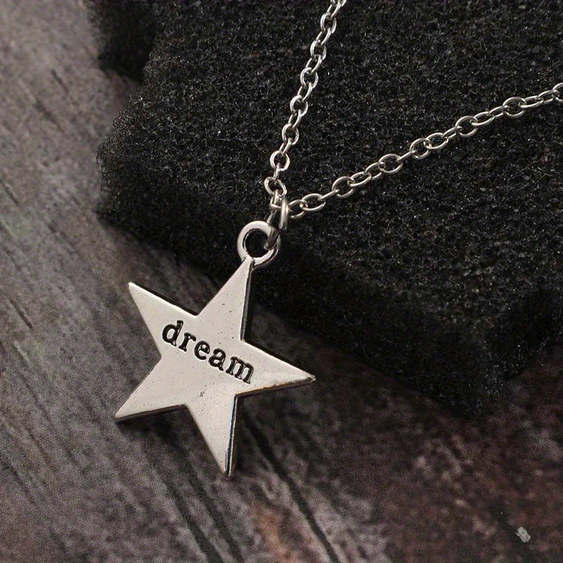 Vintage Goth Star Necklace Women's Men's Necklace