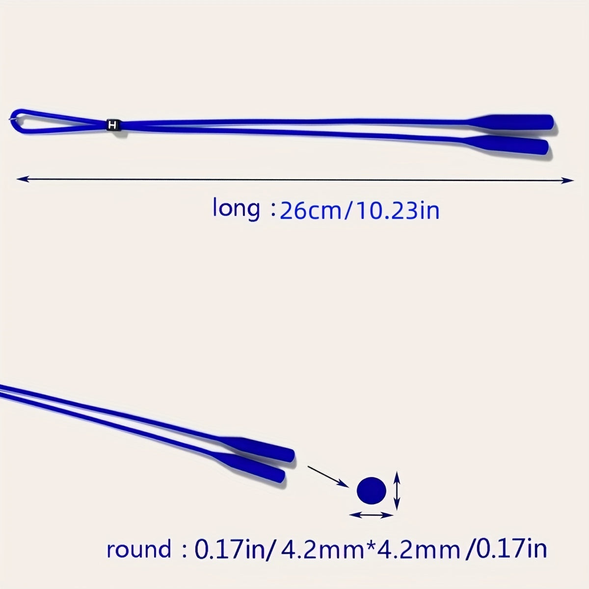 Adjustable Neck Strap Silicone Stretch Adult Non-slip Glasses Lanyard