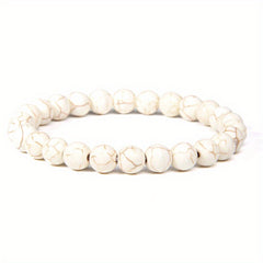 Natural Rose Quartz Beaded Bracelet - Fashionable Unisex Style