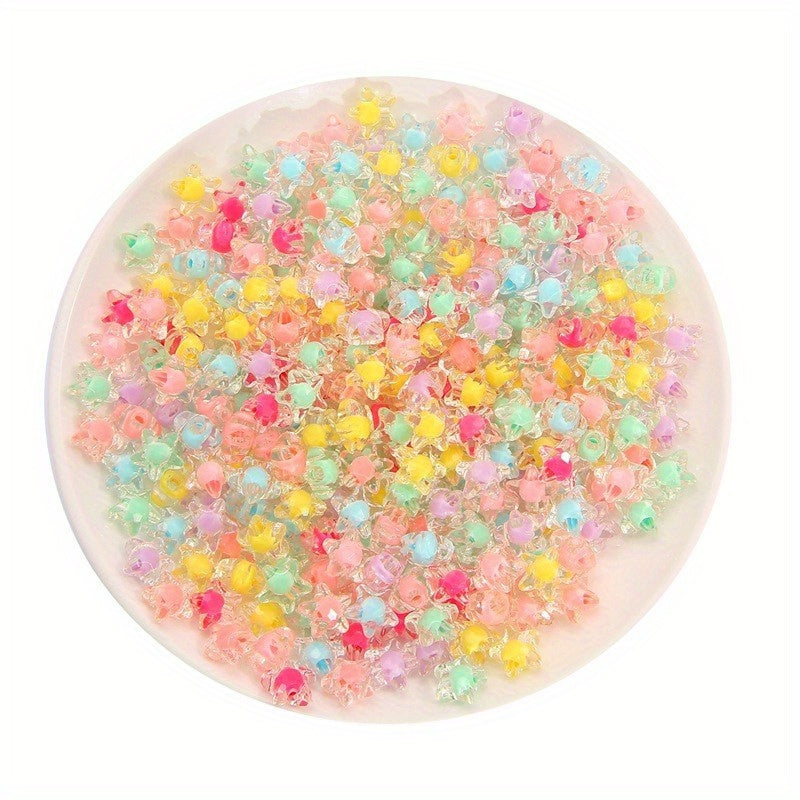 80pcs 1.0 43 Acrylic Mixed Five-pointed Star Beads DIY Jewelry