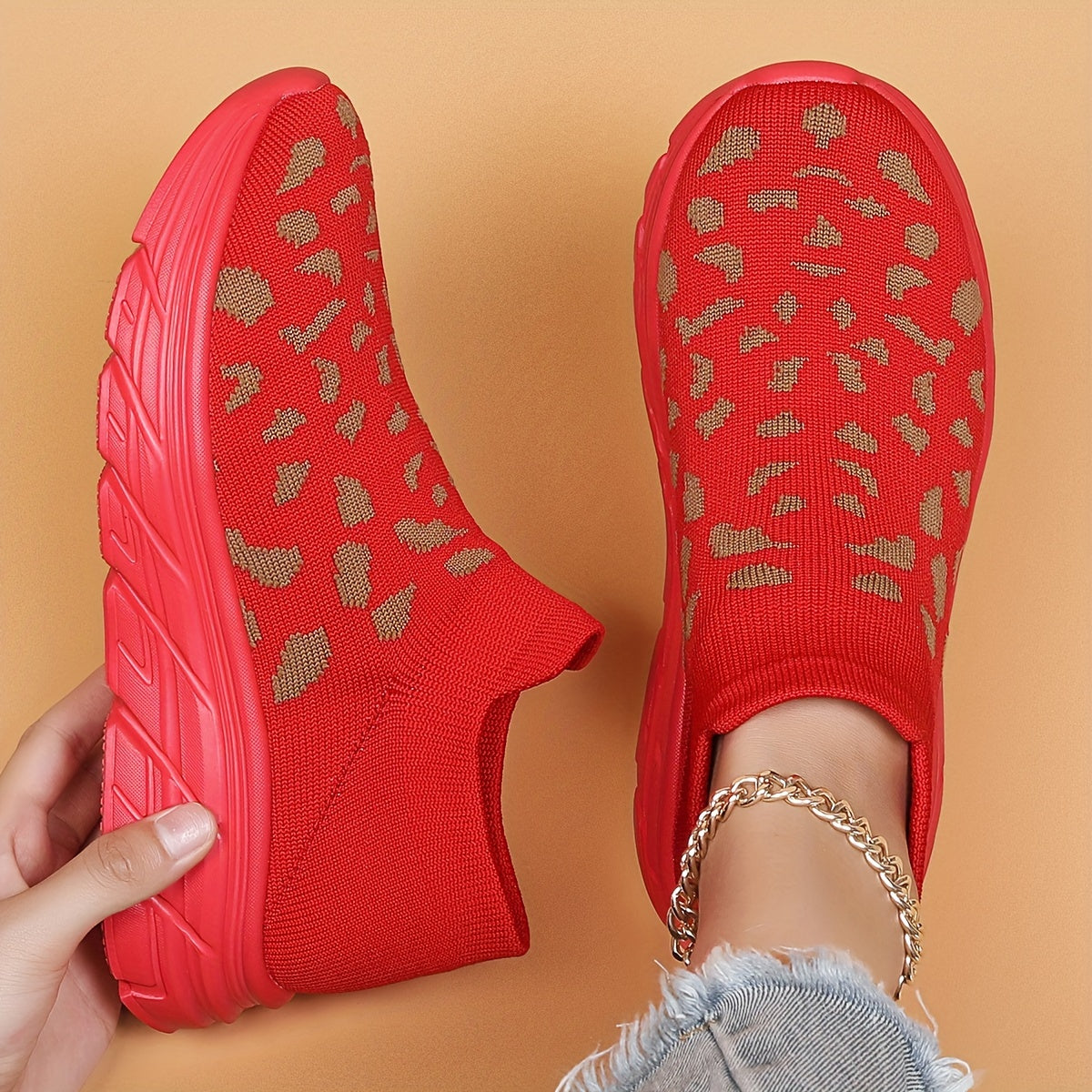 Women's Heighten Breathable Woven Shoes Non Slip Sneakers Running Shoes
