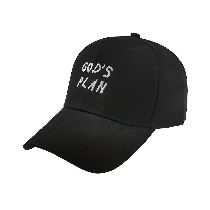 GOD'S PLAN Embroidery Baseball Cap Solid Dad Hats Unisex Sun Hats