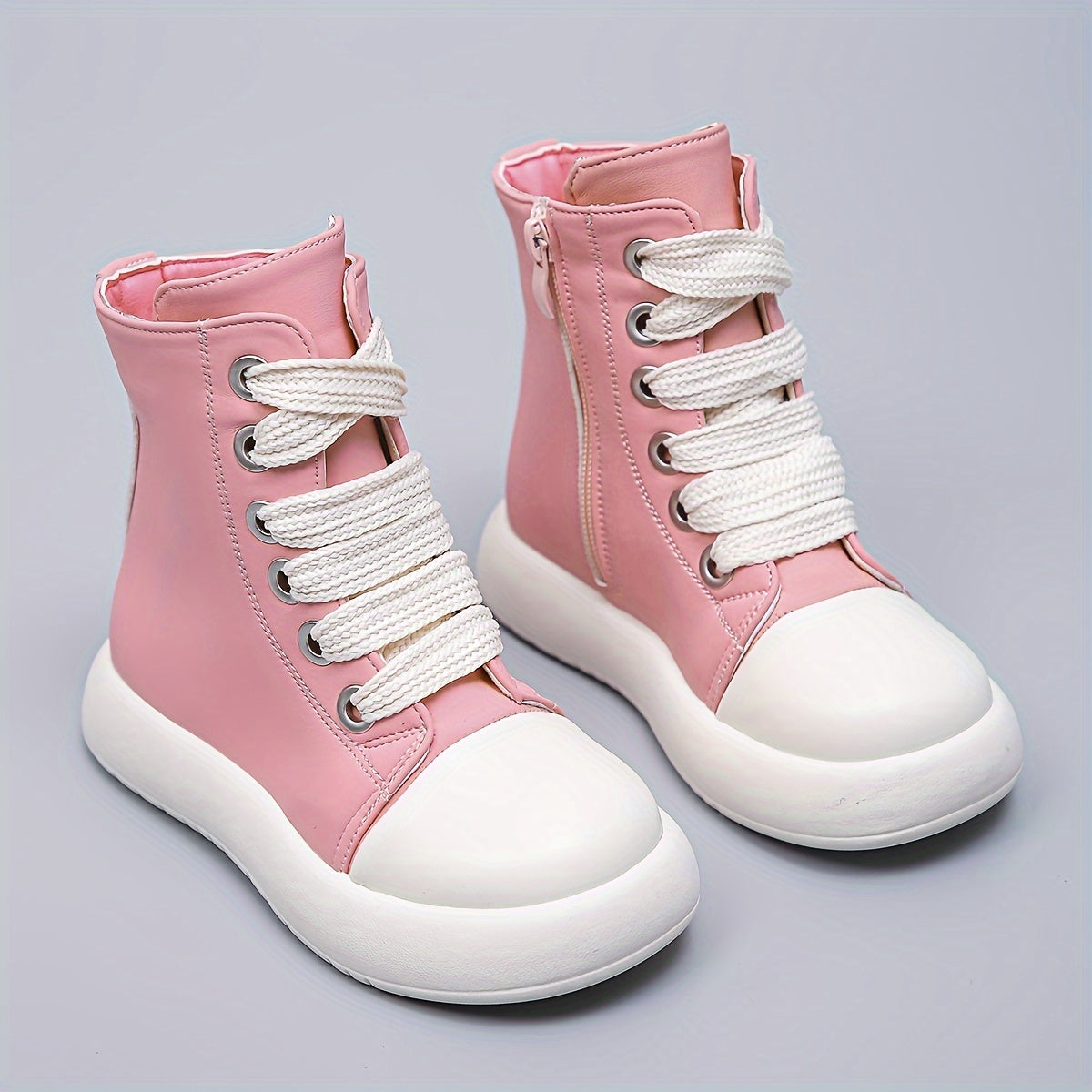 Kids High Top Skate Shoes Non Slip Waterproof Sneakers