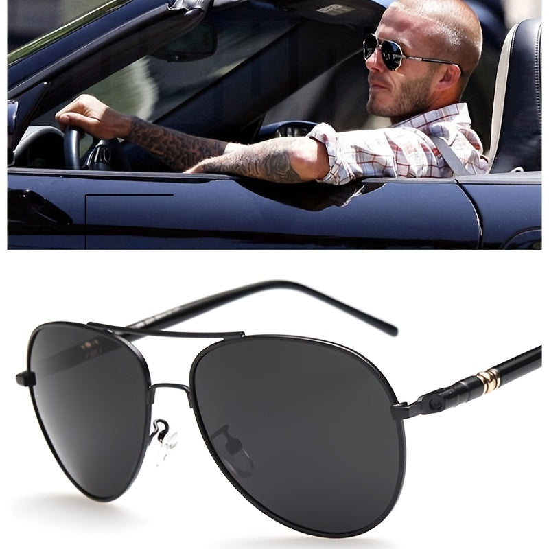 Men's Polarized Aviator Sunglasses Metal Frame