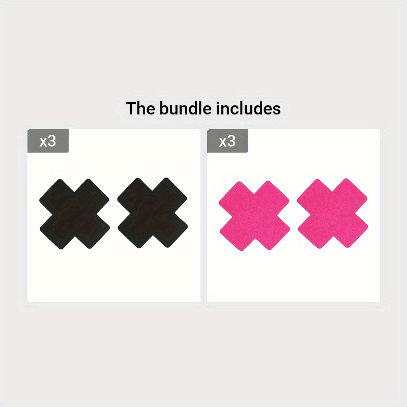 Cross Shaped Disposable Bras & Nipple Pasties