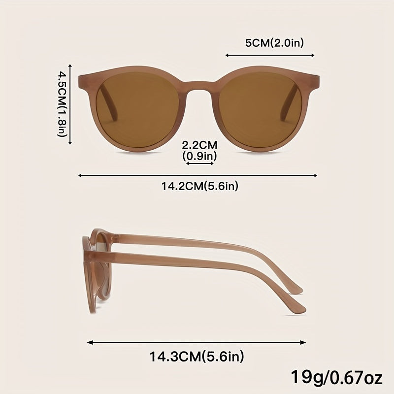 Round Sunglasses Casual Outdoor UV400 Sun Shades Glasses for Driving