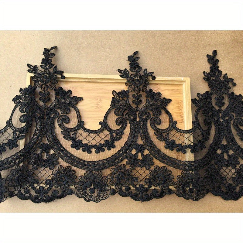 3 Meters Embroidery Border Lace Trimming for DIY Evening Dress