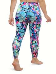  Geometric Print Sporty Leggings