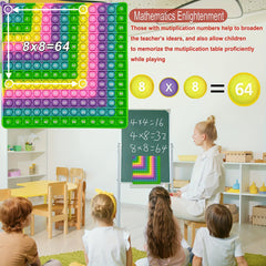 Silicone Math Toys 12x12 Front & 12 12 Back Educational Learning Tools