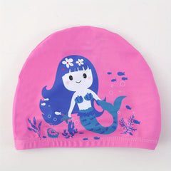 Mermaid Ear Protection Cap for Kids Swimming