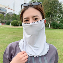 Sunscreen Ice Mask Headscarf Neck Gaiter UV Protection Women Head Wrap