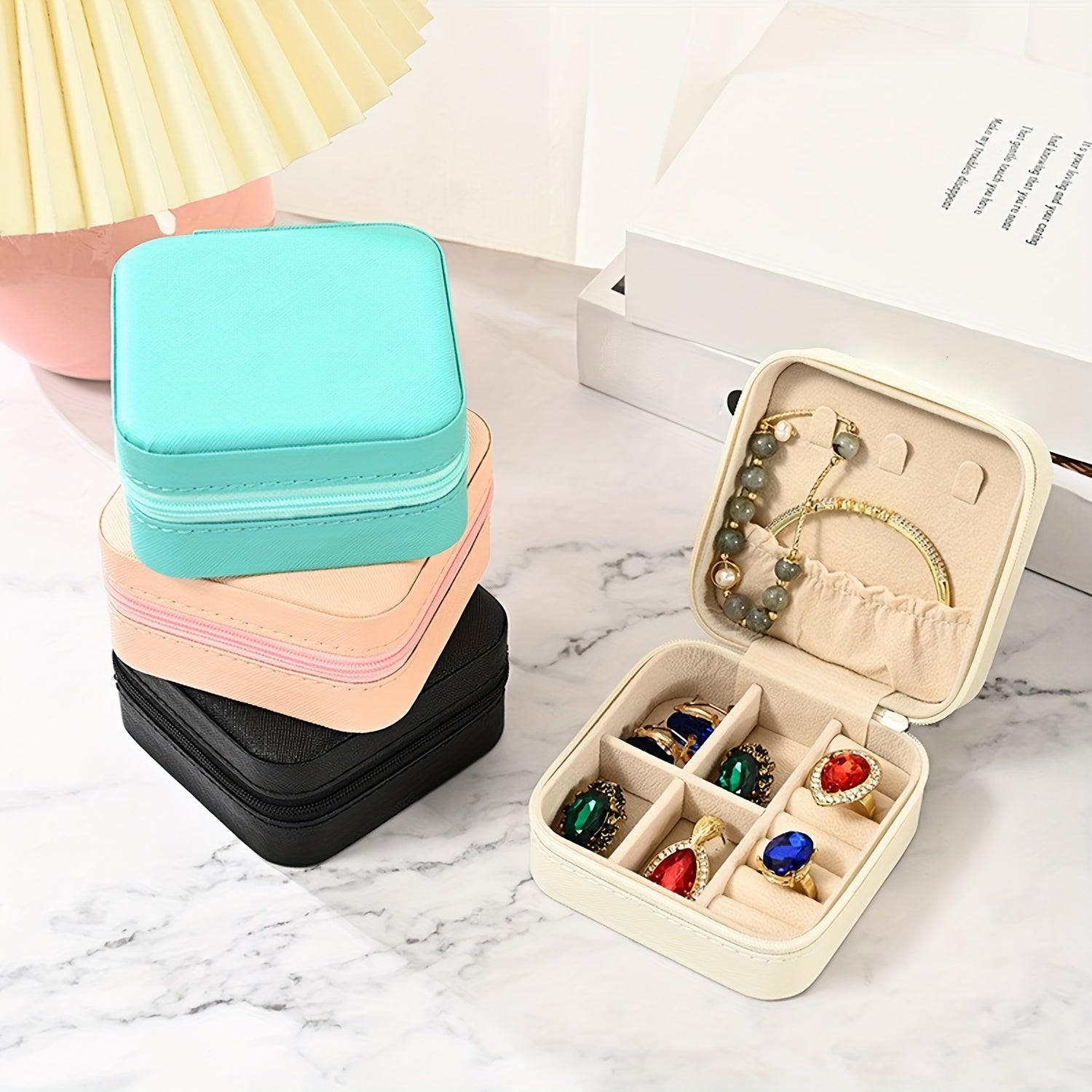 Mini Jewelry Travel Case Small Travel Jewelry Organizer Portable Jewelry Box