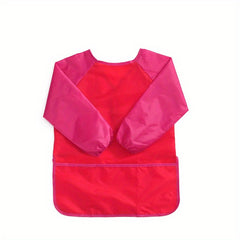 Waterproof Long Sleeve Art Painting Coat Nylon Pocket Bib