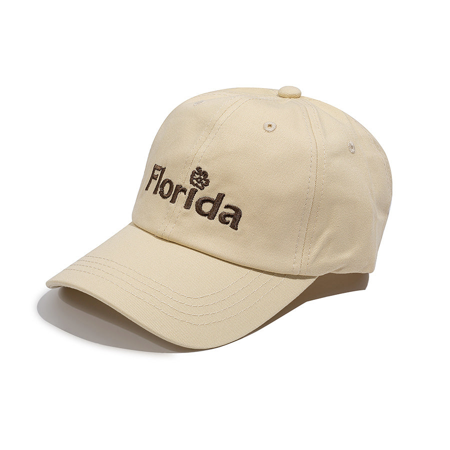 Florida Embroidery Baseball Cap Cotton Sun Hat Women Sports Hat
