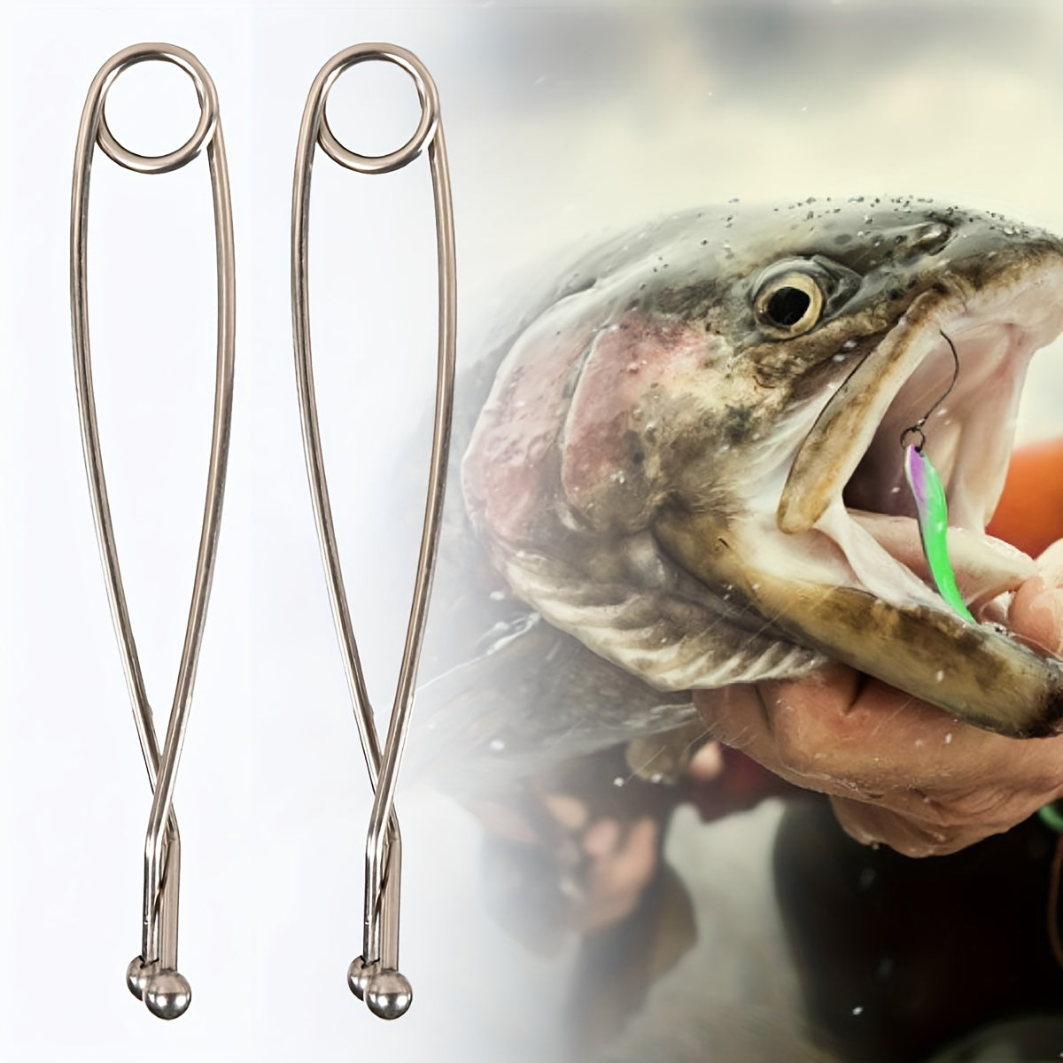Stainless Steel Fish Mouth Spreader Fishing Tackle Accessory