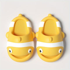 Summer Thick Sole 3D Cartoon Fish Men Slippers Home Indoor Beach Slides