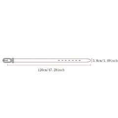 Men's Leather Belt Pin Buckle Waist Strap
