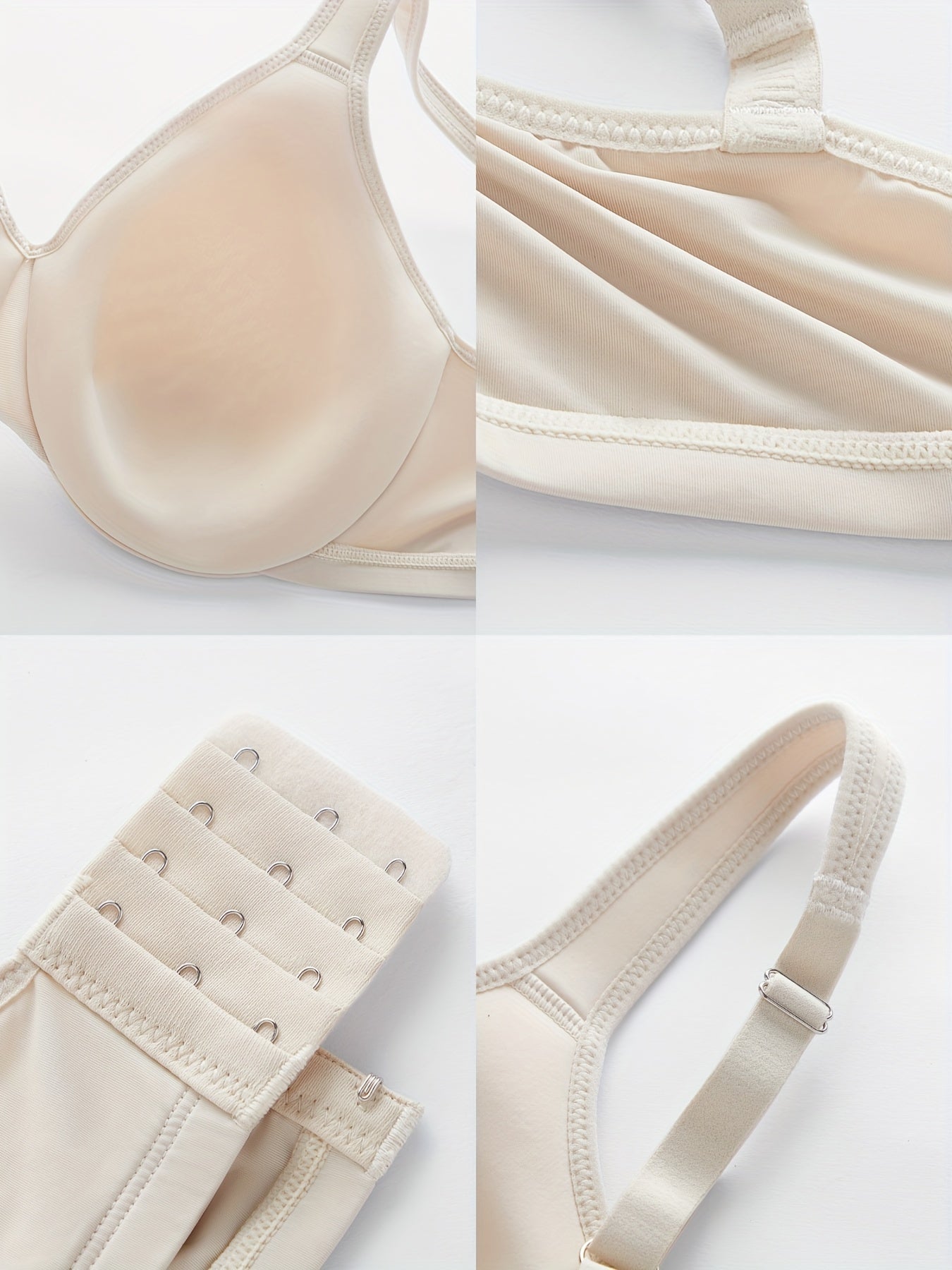 Solid T Shirt Bra Push Up Women's Lingerie