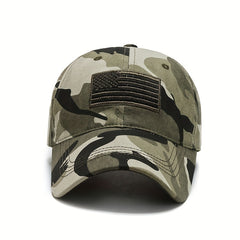 American Flag Patch Baseball Cap Tactical Unisex Camouflage Sun Hats