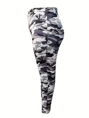  Camo Print Medium Stretch Skinny Leggings