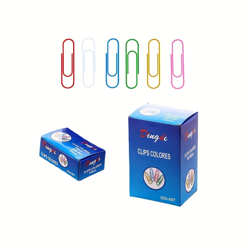 70pcs Colorful Paper Clips for Office Stationery