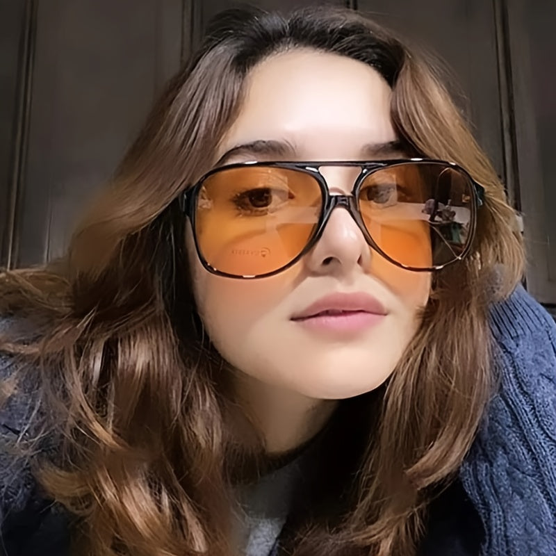 Top Bar Aviator Sunglasses UV400 Anti Glare for Driving Beach
