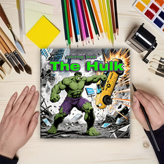 Marvel's Hulk Adult Coloring Book - 22 Pages of Hulk Forms - Great Holiday Gift