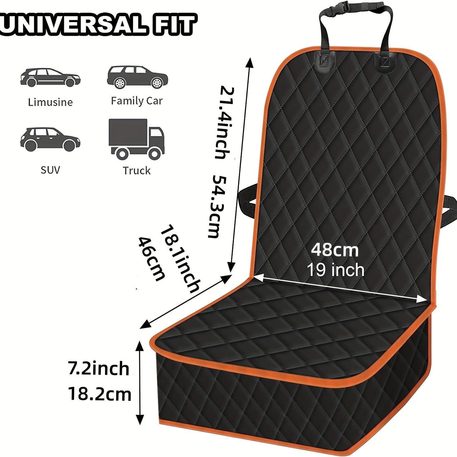 GM Car Front Seat Cover Waterproof Anti Slip Anti Wear Dog Seat Cover