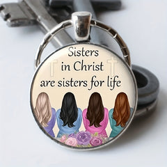 Sister & Girls Retro Key Chain for Backpacks & Jewelry
