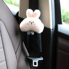 Car Cartoon Rabbit Headrest Plush Neck Pillow