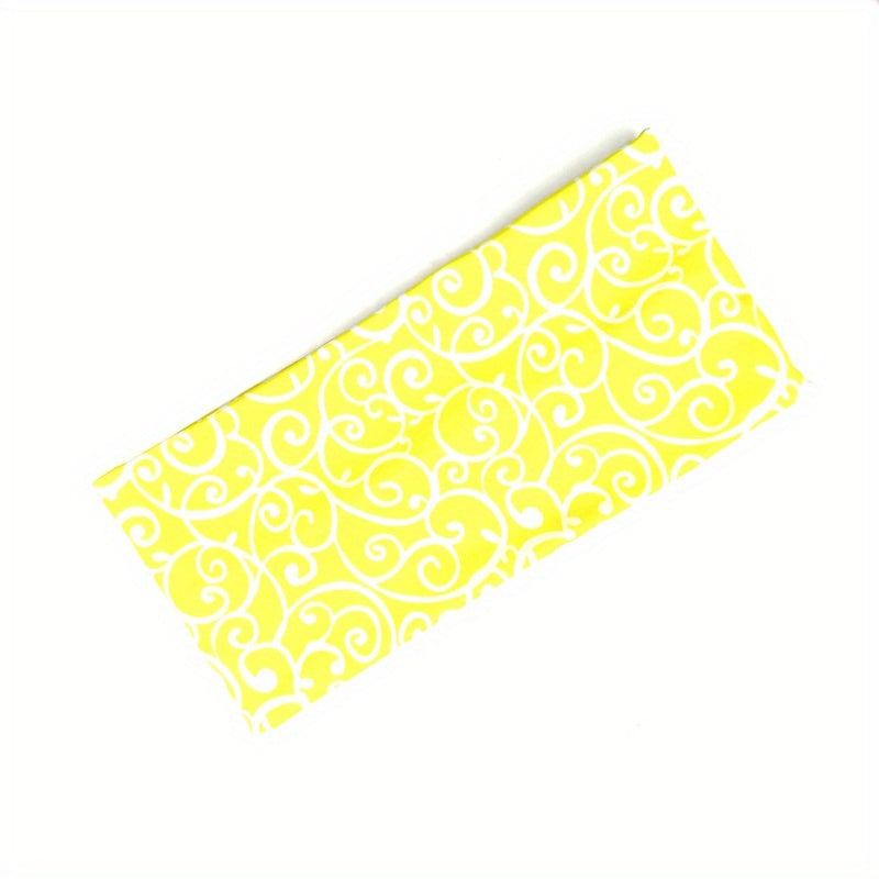 Wide Brim Sports Headband Print Stretch Sweat Absorbing Headband