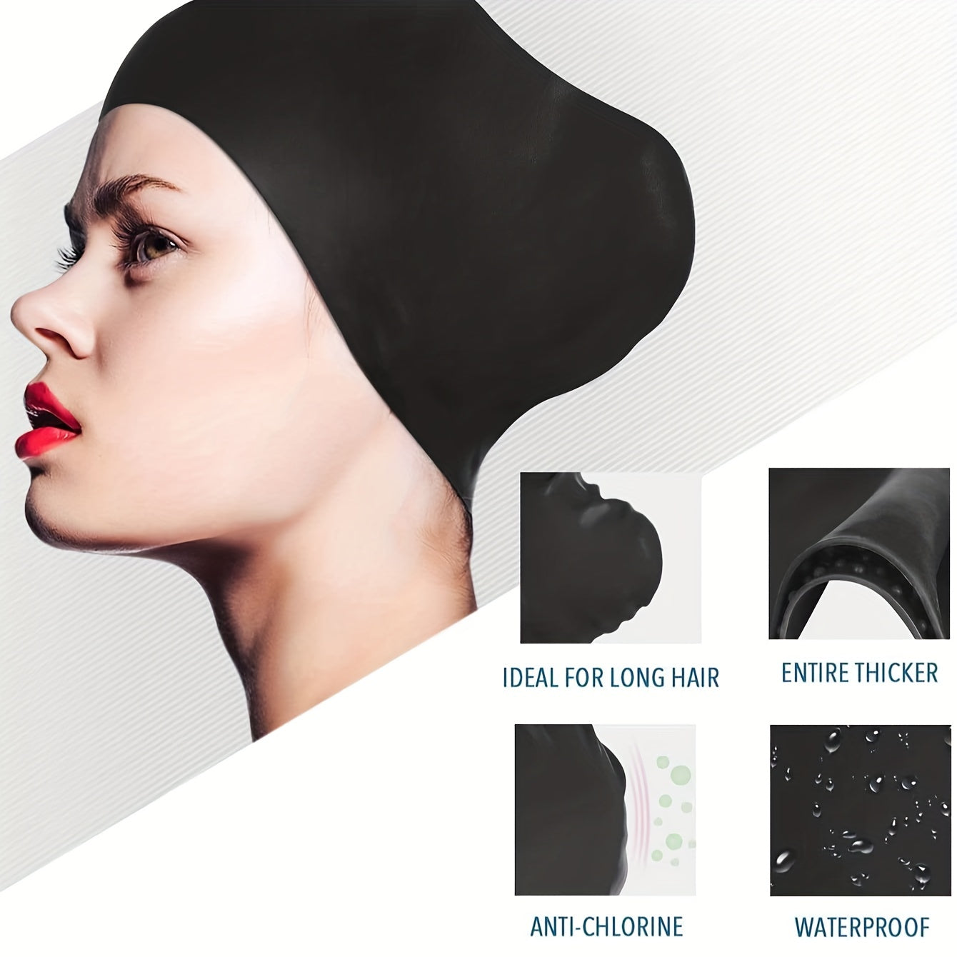Silicone Swimming Cap for Men and Women