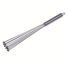 Stainless Steel Ball Whisk Handheld Egg Beater Sauce Stirrer Blender