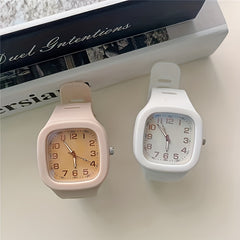 Minimalist Waterproof Square Couple Watch