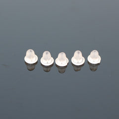 100pcs Invisible Plastic Earring Posts Clear Ear Hole Retainer