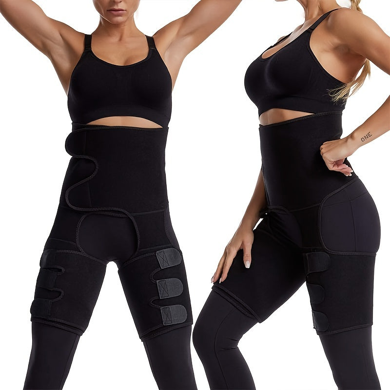Sweat Waist Support Belt & Thigh Trimmer Body Shaper