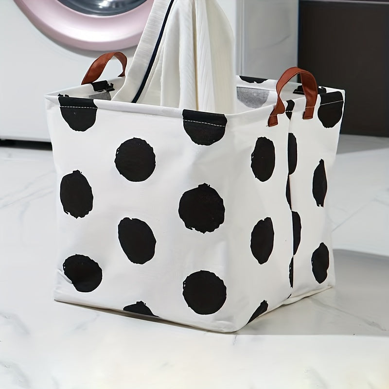 Foldable Laundry Hamper Waterproof Fabric Dirty Clothes Storage
