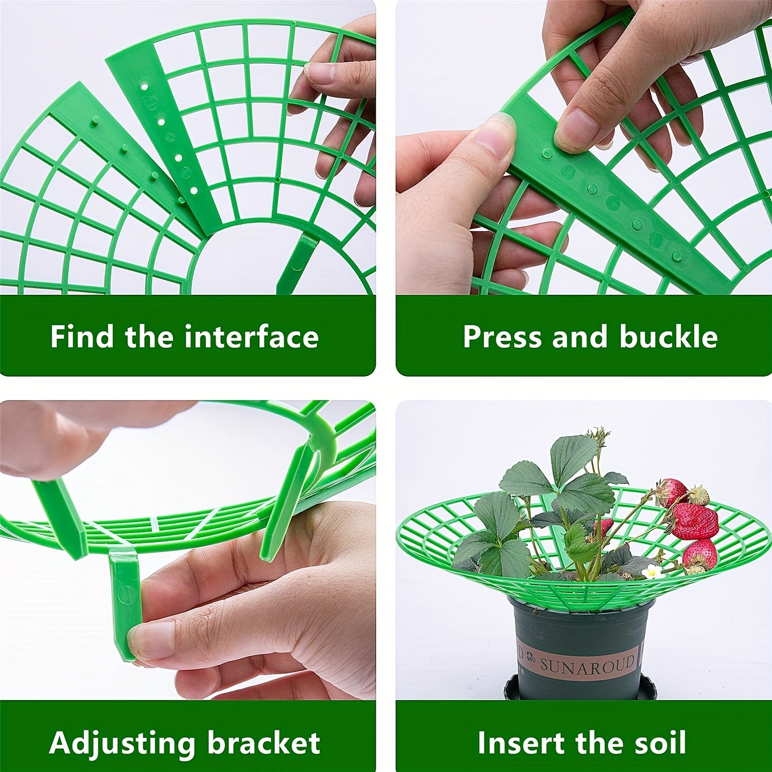 Strawberry Plant Supports Stand with 3 Legs