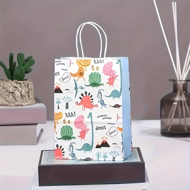 6pcs Dinosaur Gift Bags Birthday Party Home Decoration Supplies