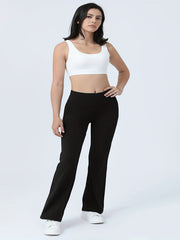  Casual Pants High Stretch Flare Leg Pants