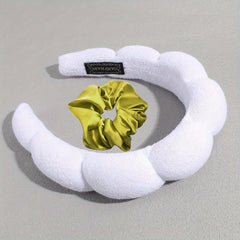 2pcs Velvet Twist Headband Ponytail Hair Rope Female