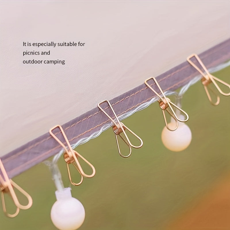 20 40pcs Camping Light Clips with Multifunctional Design