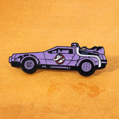 Purple Armed Car Enamel Pins Metal Paint Badges